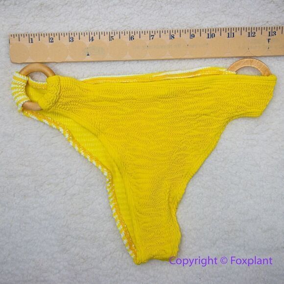 NEW Cleonie X Free People ripple brief striped bikini bottom, one size - Picture 10 of 15